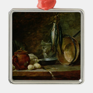 Stillleben: Schneller Tagesmenü, 1731 Ornament Aus Metall
