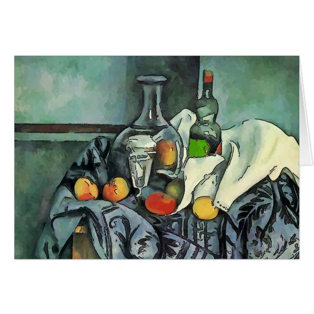 Stillleben Schüssel Obst und Wein (Vorderseite (Horizontal))