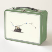 Stillleben Seezell Gedicht Küsten-Kunstkasten Metall Brotdose (Vorderseite)