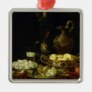 Stillleben Silbernes Ornament
