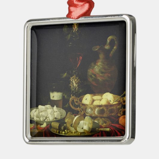 Stillleben Silbernes Ornament (Links)