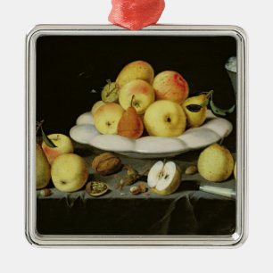 Stillleben Silbernes Ornament