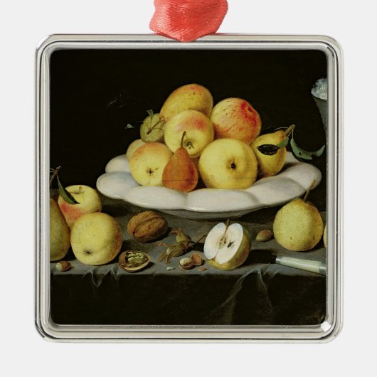 Stillleben Silbernes Ornament (Vorne)