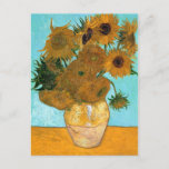 Stillleben: Sonnenblumen - Vincent van Gogh Postkarte<br><div class="desc">Stillleben: Vase mit zwölf Sonnenblumen - Vincent van Gogh</div>