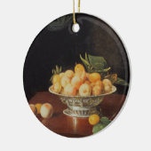 Stillleben T32176 der Pfirsiche, c.1700 Keramik Ornament (Links)
