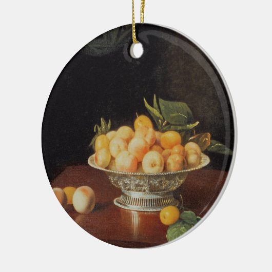 Stillleben T32176 der Pfirsiche, c.1700 Keramik Ornament (Links)