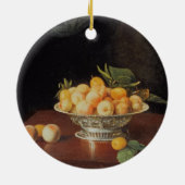 Stillleben T32176 der Pfirsiche, c.1700 Keramik Ornament (Hinten)