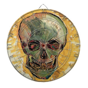 Stillleben Totenkopf von Vincent van Gogh Dartscheibe
