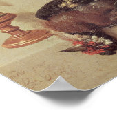 Stillleben toter Vögel und einer Maus, 1712 Poster (Ecke)