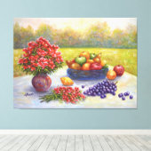 Stillleben (ursprüngliche Ölmalerei) Leinwanddruck (Insitu (Holzboden))