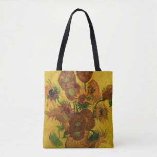 Stillleben-Vase mit 15 Sonnenblumen Vincent van Go Tasche