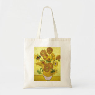 Stillleben - Vase mit fünfzehn Sonnenblumen Van Tragetasche
