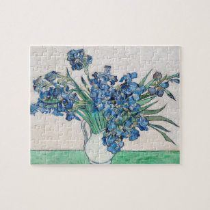 Stillleben: Vase mit Iren von Vincent van Gogh Puzzle