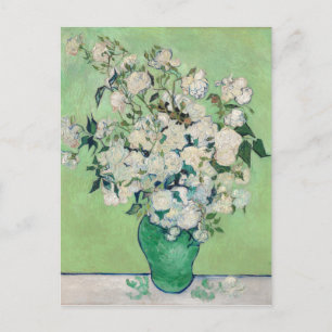 Stillleben: Vase mit Rose - Vincent Van Gogh Postkarte