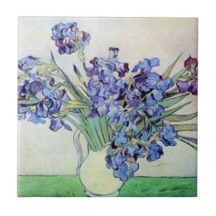 Stillleben-Vase mit Schwertlilien von Vincent van Fliese