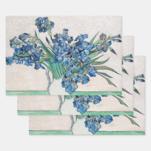 Stillleben-Vase mit Schwertlilien von Vincent van  Geschenkpapier Set