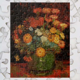 Stillleben-Vase mit Zinnien von Vincent van Gogh Puzzle