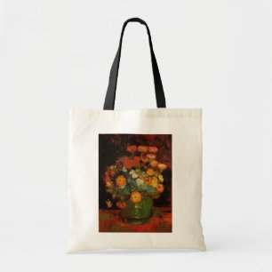 Stillleben-Vase mit Zinnien von Vincent van Gogh Tragetasche
