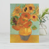 Stillleben - Vase mit zwölf Sonnenblumen, van Gogh (Stehend Vorderseite)