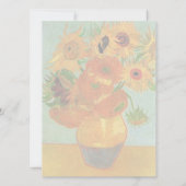 Stillleben - Vase mit zwölf Sonnenblumen, van Gogh (Rückseite)