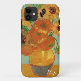 Stillleben-Vase mit zwölf Sonnenblumen, van Gogh iPhone 11 Hülle