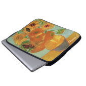 Stillleben Vase mit zwölf Sonnenblumen, van Gogh Laptopschutzhülle (Vorne Knopf)