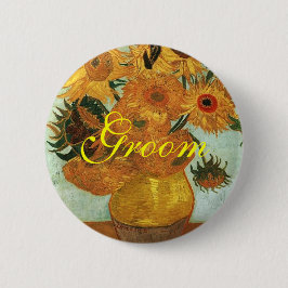 Stillleben - Vase mit zwölf Sonnenblumen, Vincent Button