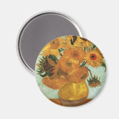 Stillleben - Vase mit zwölf Sonnenblumen, Vincent Magnet (Vorderseite/Rückseite)