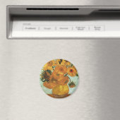 Stillleben - Vase mit zwölf Sonnenblumen, Vincent Magnet (In Situ (Geschirrspüler))
