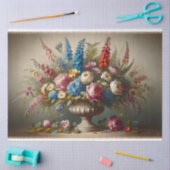 Stillleben Vintag florale Urnensäge Seidenpapier (Basteln)