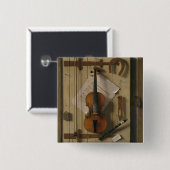 Stillleben, Violine und Musik Button (Vorne & Hinten)