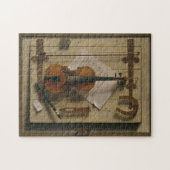 Stillleben, Violine und Musik Puzzle (Horizontal)