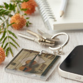 Stillleben, Violine und Musik Schlüsselanhänger (Vorderseite rechts)