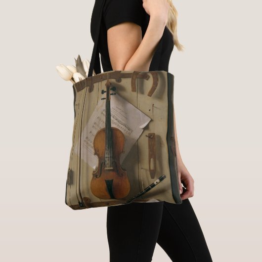 Stillleben, Violine und Musik Tasche (Von Nahem)