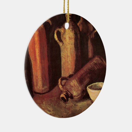 Stillleben von 4 Steinflaschen von Vincent van Gog Keramikornament (Rechts)