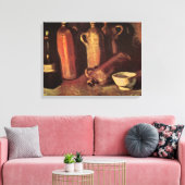 Stillleben von 4 Steinflaschen von Vincent van Gog Leinwanddruck (Insitu (Wohnzimmer))