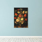 Stillleben von Blume Leinwanddruck (Insitu (Holzboden))