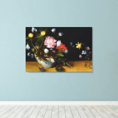 Stillleben von Blume Leinwanddruck (Insitu (Holzboden))
