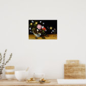 Stillleben von Blume Poster (Küche)