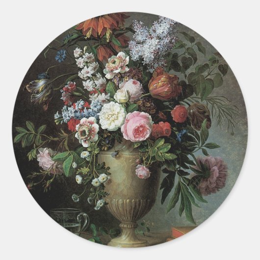 Stillleben von Blume Runder Aufkleber (Vorderseite)
