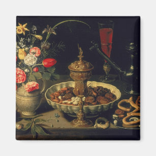 Stillleben von Blume und getrockneten Früchten, 16 Magnet