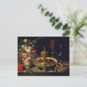 Stillleben von Blume und getrockneten Früchten, 16 Postkarte (Stehend Vorderseite)