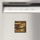 Stillleben von Fischen und Zitronen Magnet (In Situ (Geschirrspüler))
