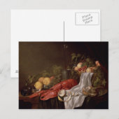 Stillleben von Früchten und Hummer Postkarte (Vorne/Hinten)