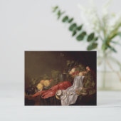 Stillleben von Früchten und Hummer Postkarte (Stehend Vorderseite)
