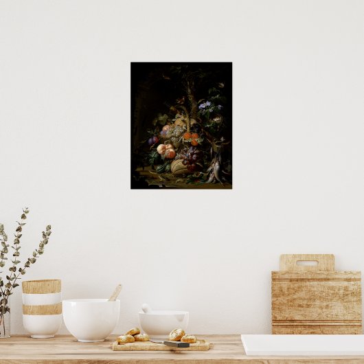 Stillleben von Obst Poster (Küche)