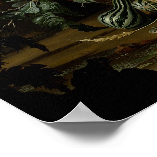 Stillleben von Obst Poster (Ecke)