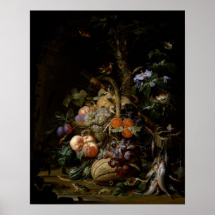 Stillleben von Obst Poster