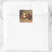 Stillleben von Obst Quadratischer Aufkleber (Tasche)