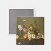 Stillleben von Obst und Blume Magnet (Vorderseite/Rückseite)